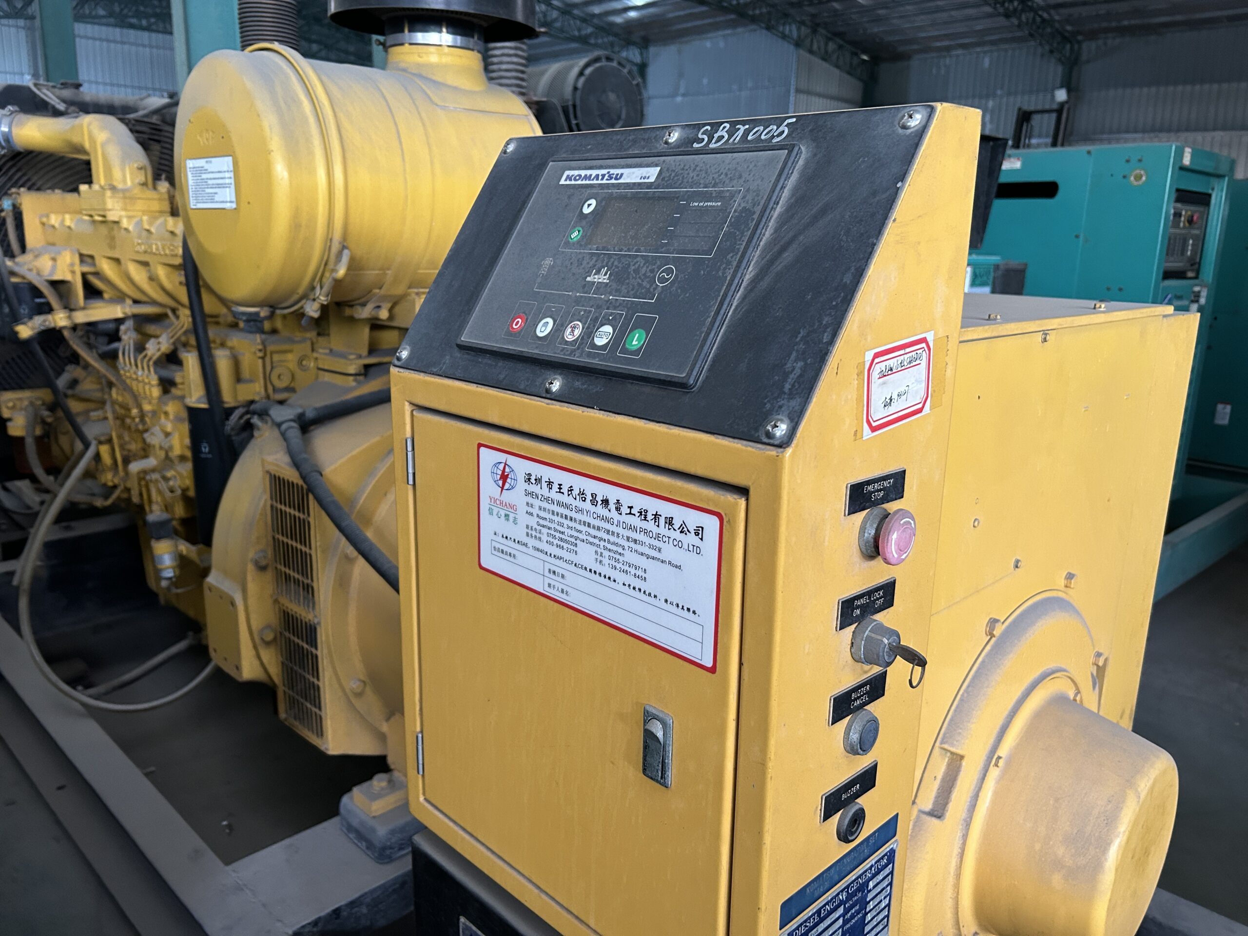 Used Komatsu EGS 380-6 308kW Diesel Generator with SAA6D125 Engine – In Stock