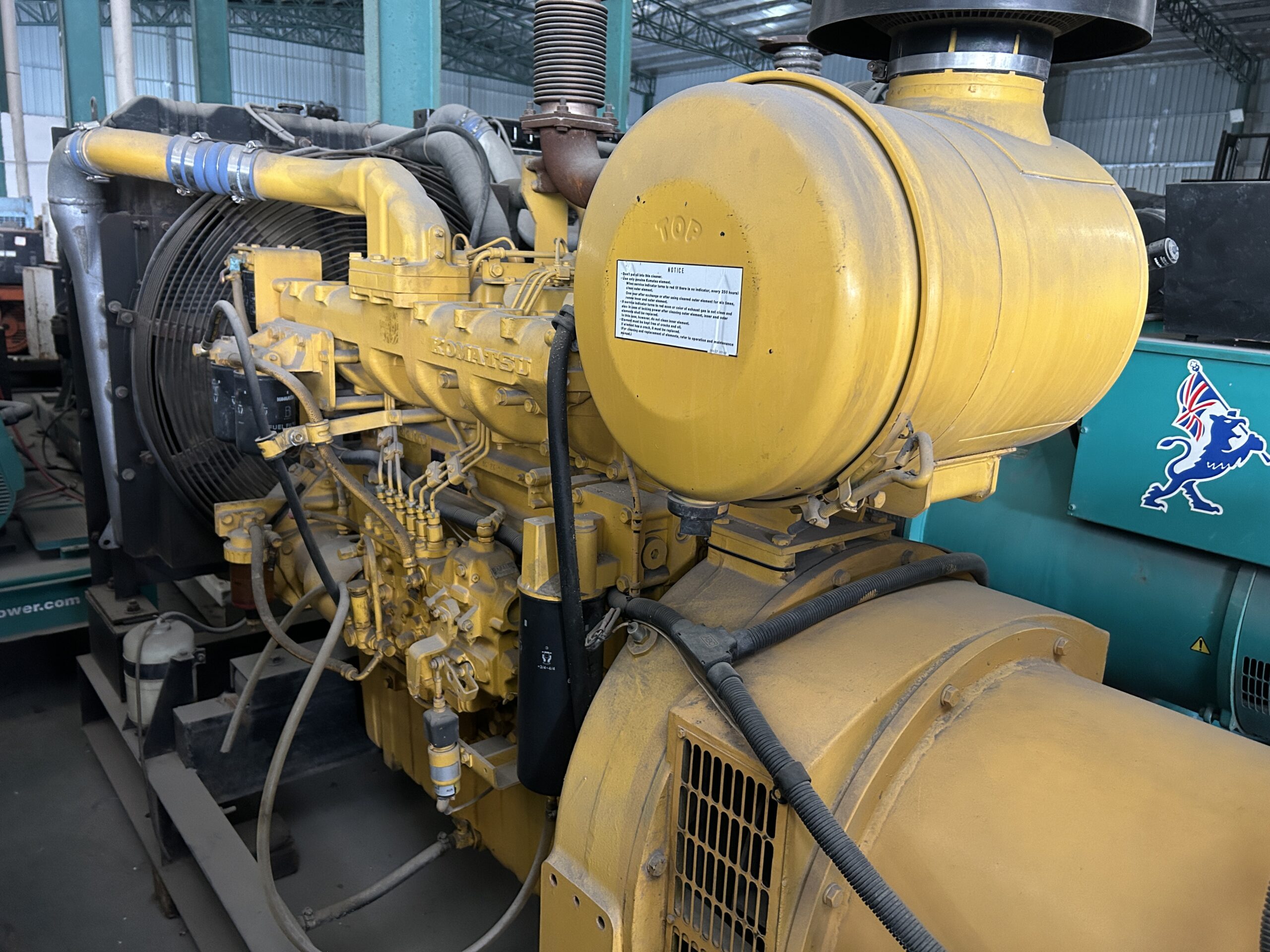 Used Komatsu EGS 380-6 308kW Diesel Generator with SAA6D125 Engine – In Stock