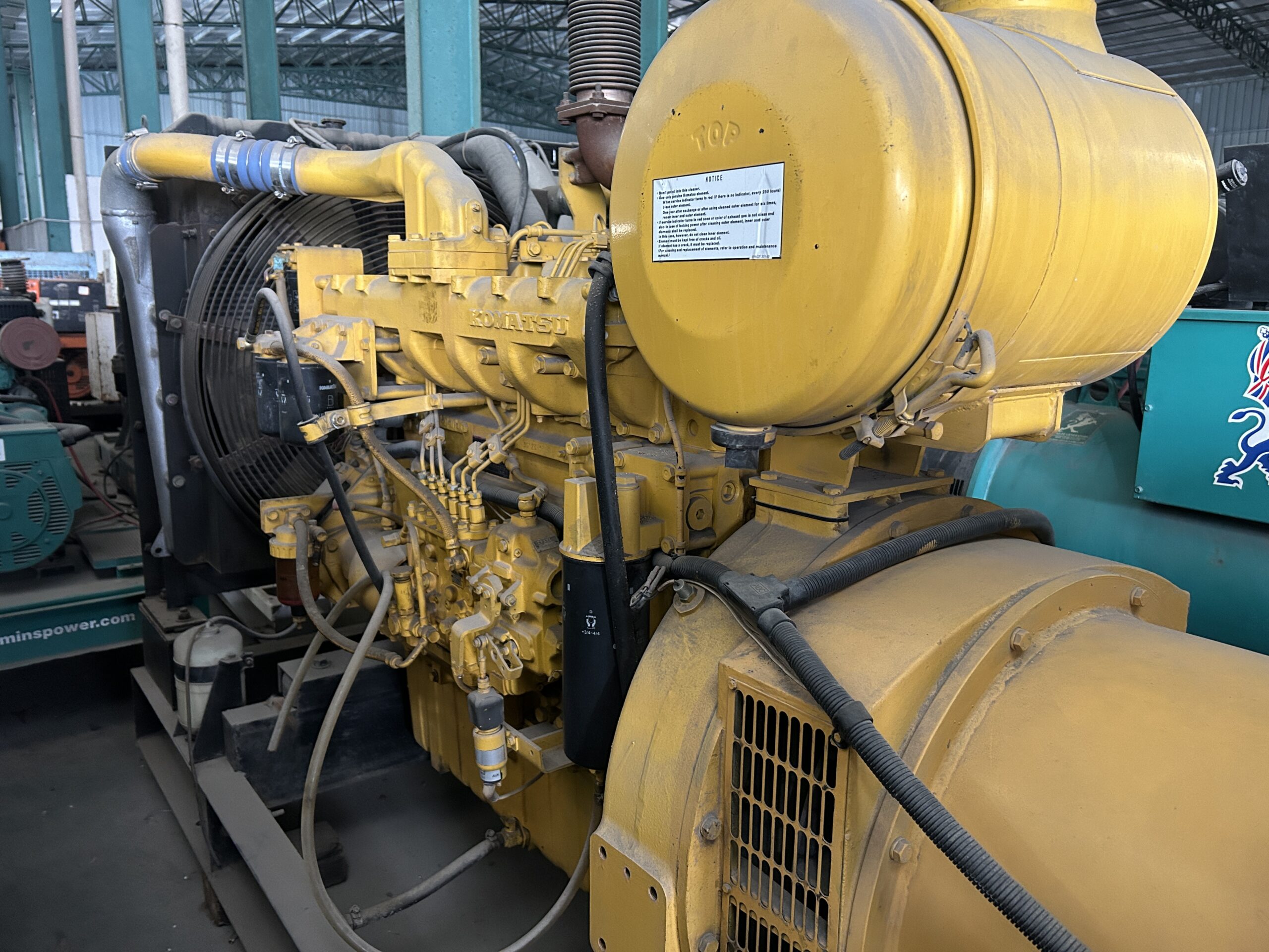 Used Komatsu EGS 380-6 308kW Diesel Generator with SAA6D125 Engine – In Stock