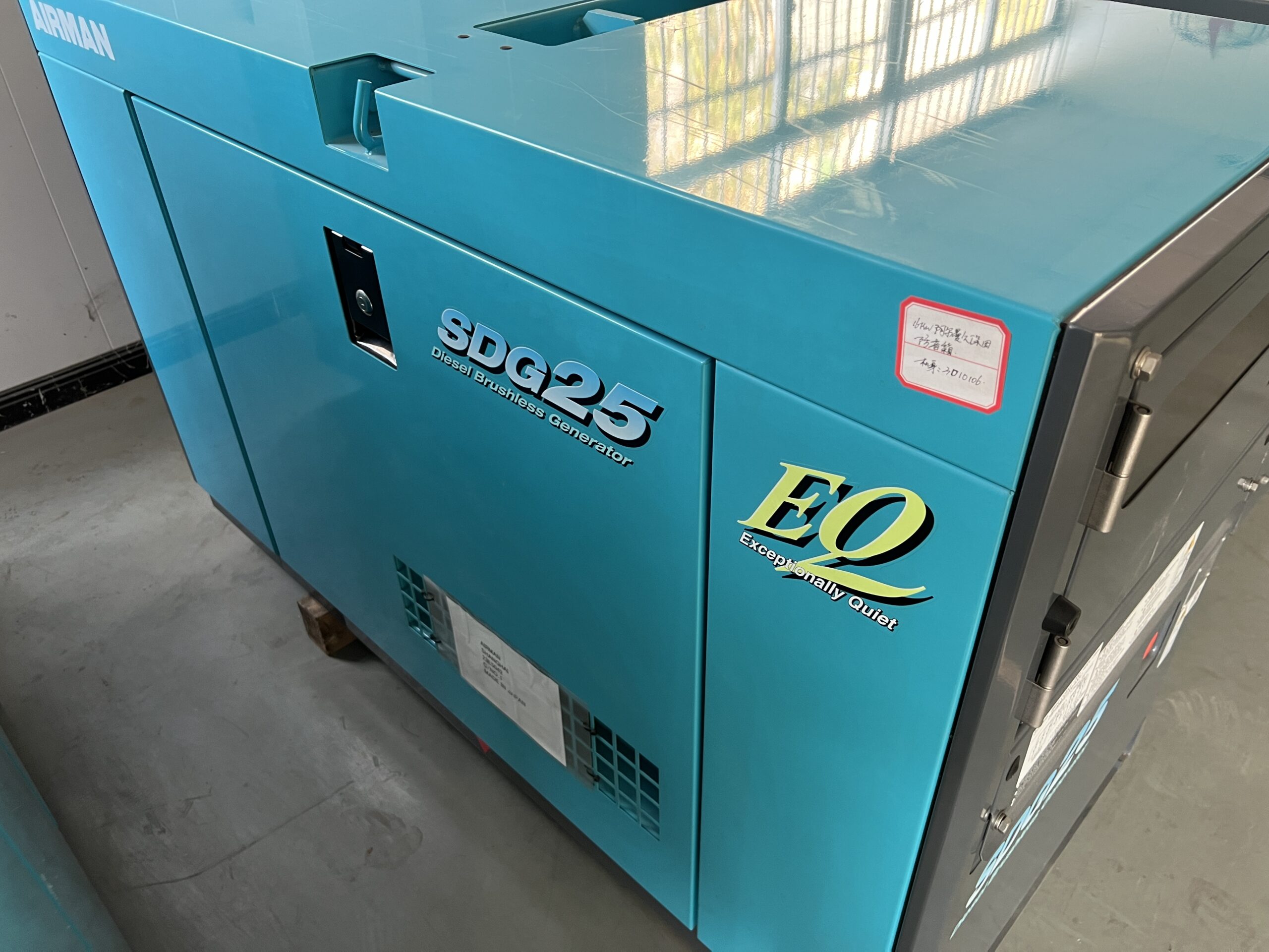 Used North Hokuetsu (Airman) 16kW Silent Canopy Diesel Generator with Kubota Engine – In Stock